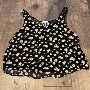 Pacsun LA hearts sunflower top